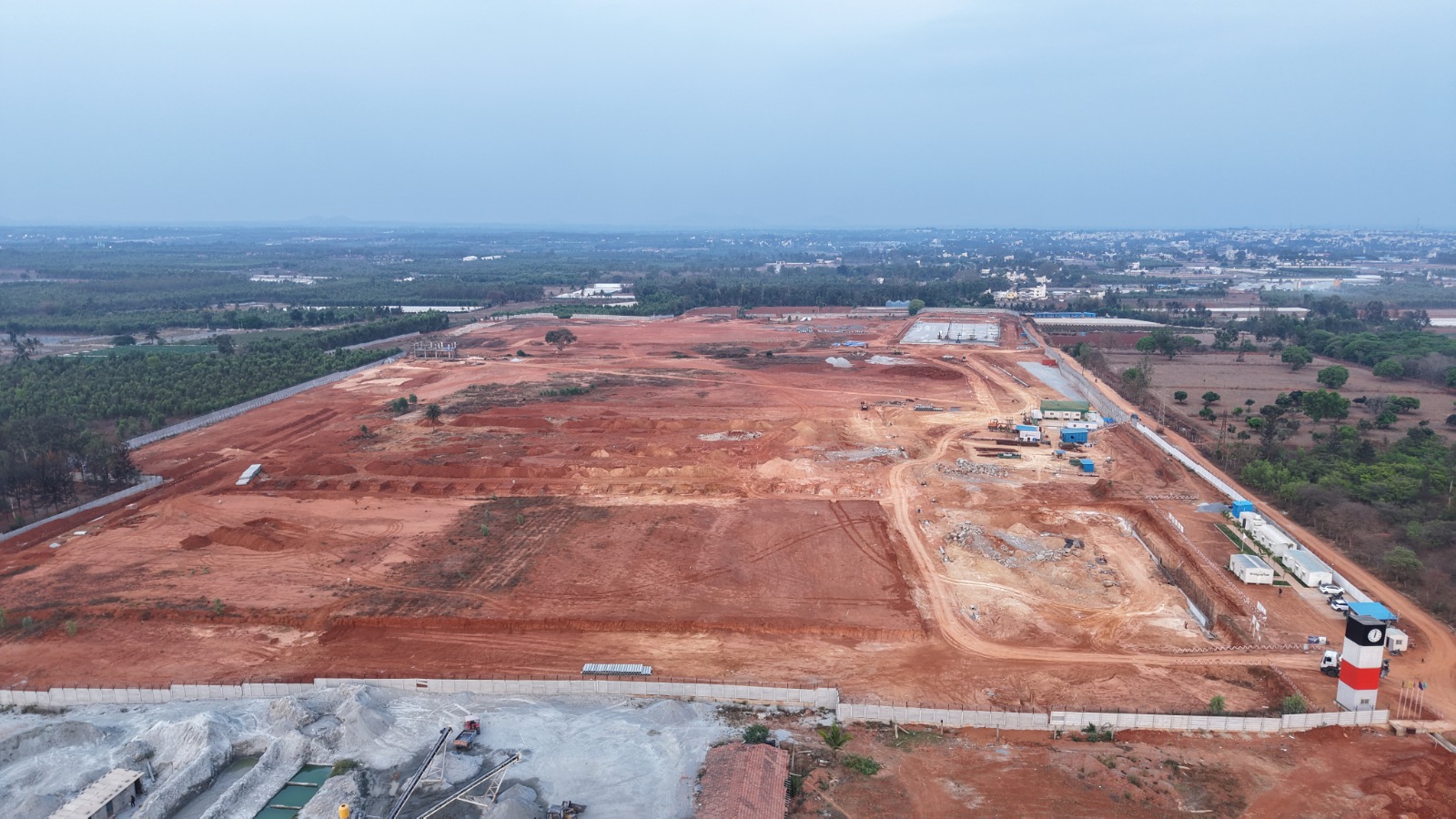 Aerial Wide Shot of Project Site