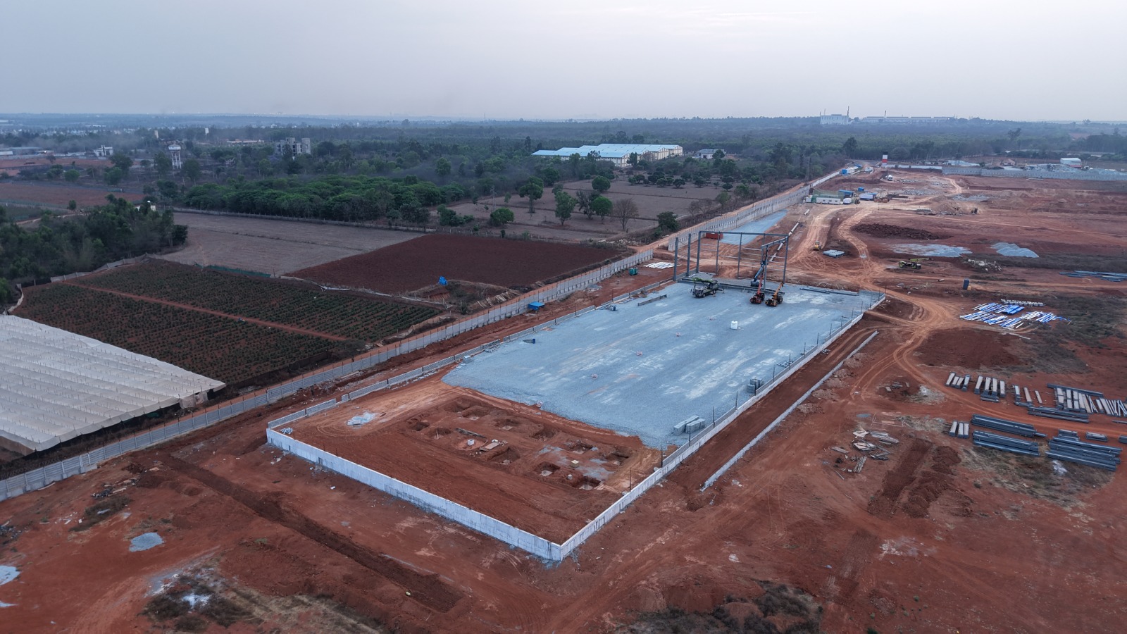 Warehouse Slab Aerial View